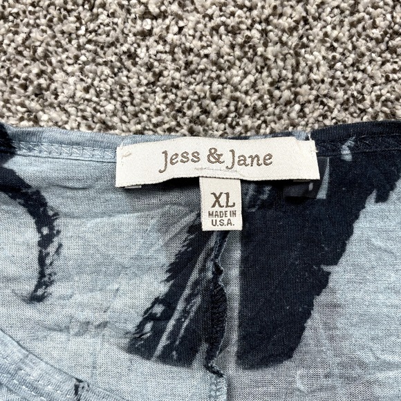 Lot of 4 Jess & Jane Tops Size Small Medium and XL Floral Geometric - Picture 3 of 6